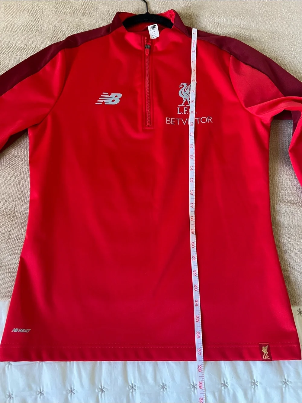 New Balance Red Men's Half-Zip Training Sweater